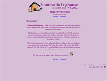 Tablet Screenshot of montevallodoghouse.com